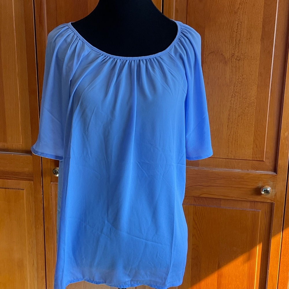 LOFT Light Blue Blouse
